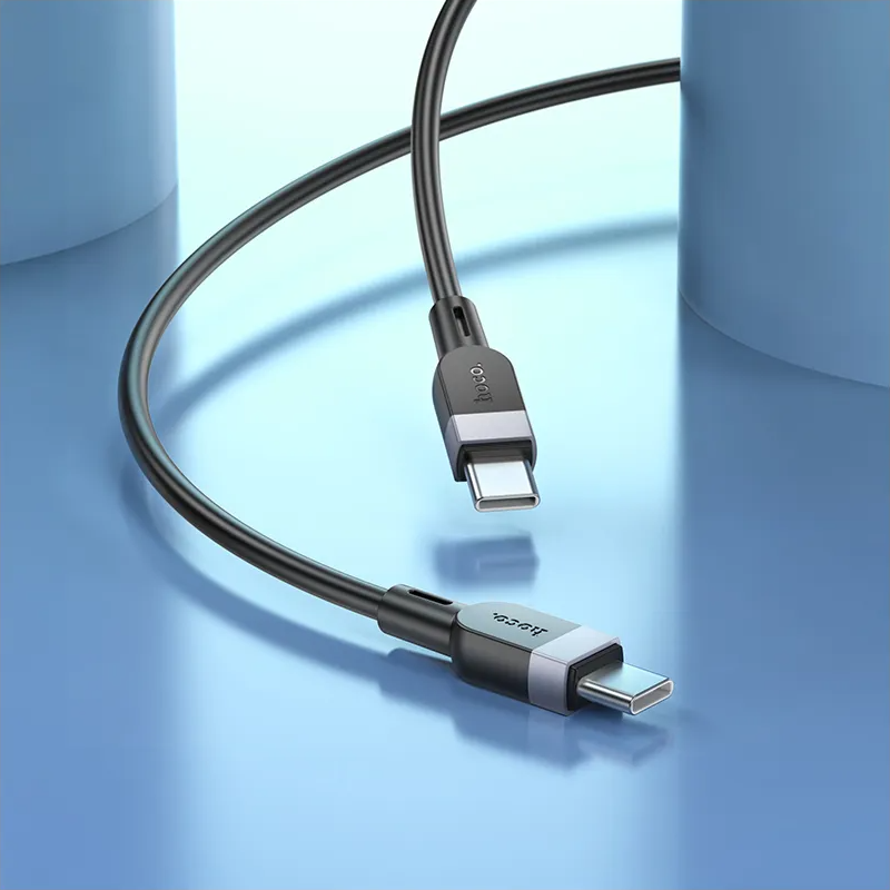 Cablu Date si Incarcare USB-C - USB-C HOCO X109, 60W, 2m, Negru
