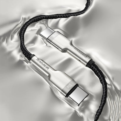 Cablu Date si Incarcare USB-C - USB-C Baseus Cafule, 100W, 2m, Negru CATJK-D01