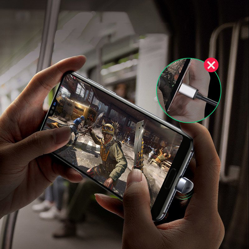 Cablu Date si Incarcare USB-A - USB-C UGREEN US311 Angled, 18W, 1m, Gri