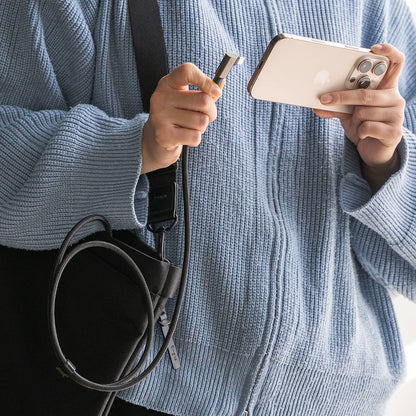 Cablu Date si Incarcare USB-C - USB-C Ringke 2X2 Angled, 240W, 2m, Negru