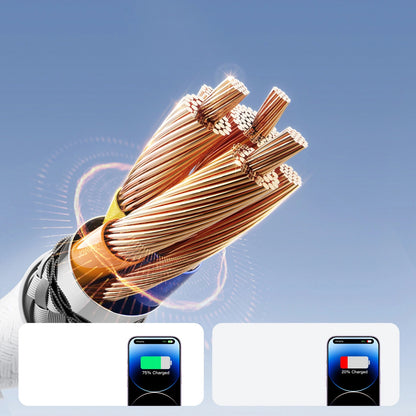 Cablu Date si Incarcare USB-C - Lightning Joyroom S-A28 Flash, 30W, 2m, Alb