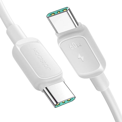 Cablu Date si Incarcare USB-C - USB-C Joyroom S-A14, 60W, 1.2m, Alb