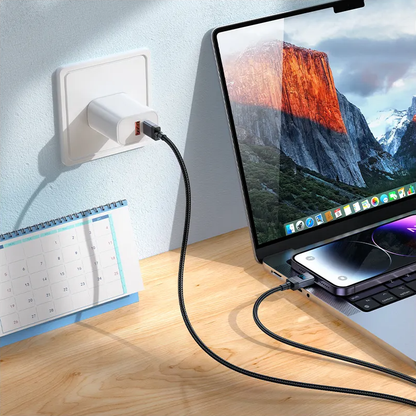 Cablu Date si Incarcare USB-C - Lightning HOCO X118 Display, 27W, 1m, Negru