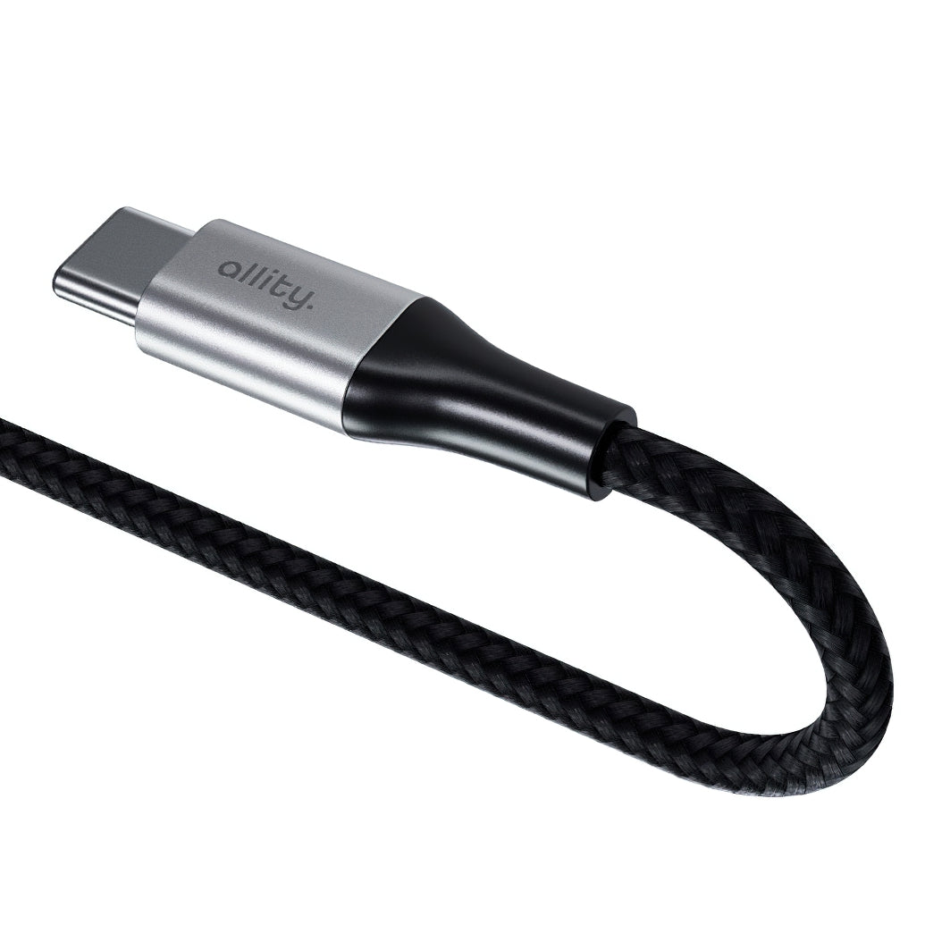 Cablu Date si Incarcare USB-C - USB-C Allity. AUC-01, 100W, 2m, Negru