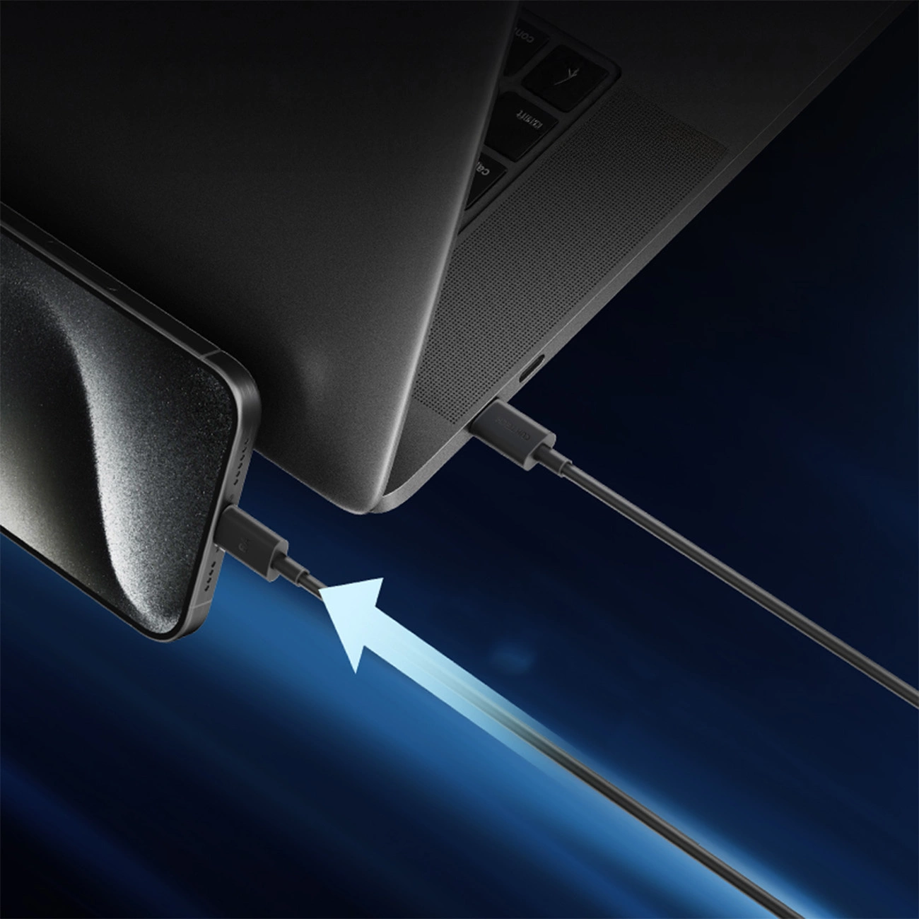 Cablu Date si Incarcare USB-C - USB-C Cuktech, 240W, 1.5m, Negru CKCTC615NCBK