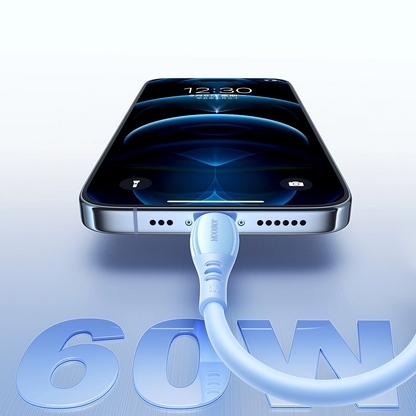 Cablu Date si Incarcare USB-C - USB-C Joyroom S-A59 Vibrant, 60W, 1.2m, Albastru