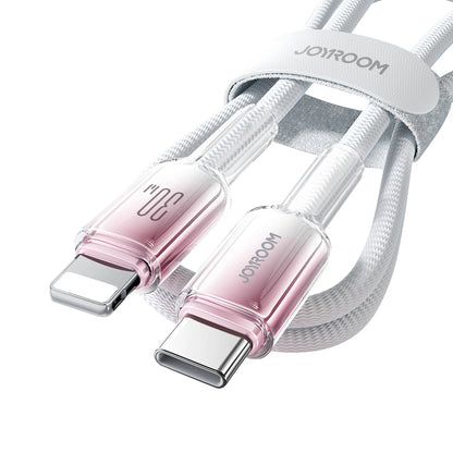 Cablu Date si Incarcare USB-C - Lightning Joyroom S-A42, 30W, 1.2m, Alb