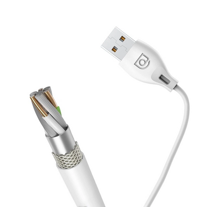 Cablu Date si Incarcare USB-A - Lightning Dudao L4L, 18W, 1m, Alb