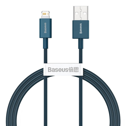 Cablu Date si Incarcare USB-A - Lightning Baseus Superior Series, 20W, 1m, Albastru CALYS-A03