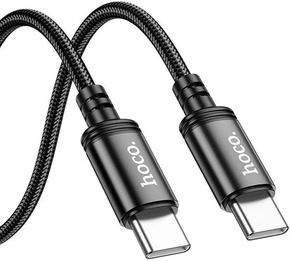 Cablu Date si Incarcare USB-C - USB-C HOCO X89, 60W, 2m, Negru
