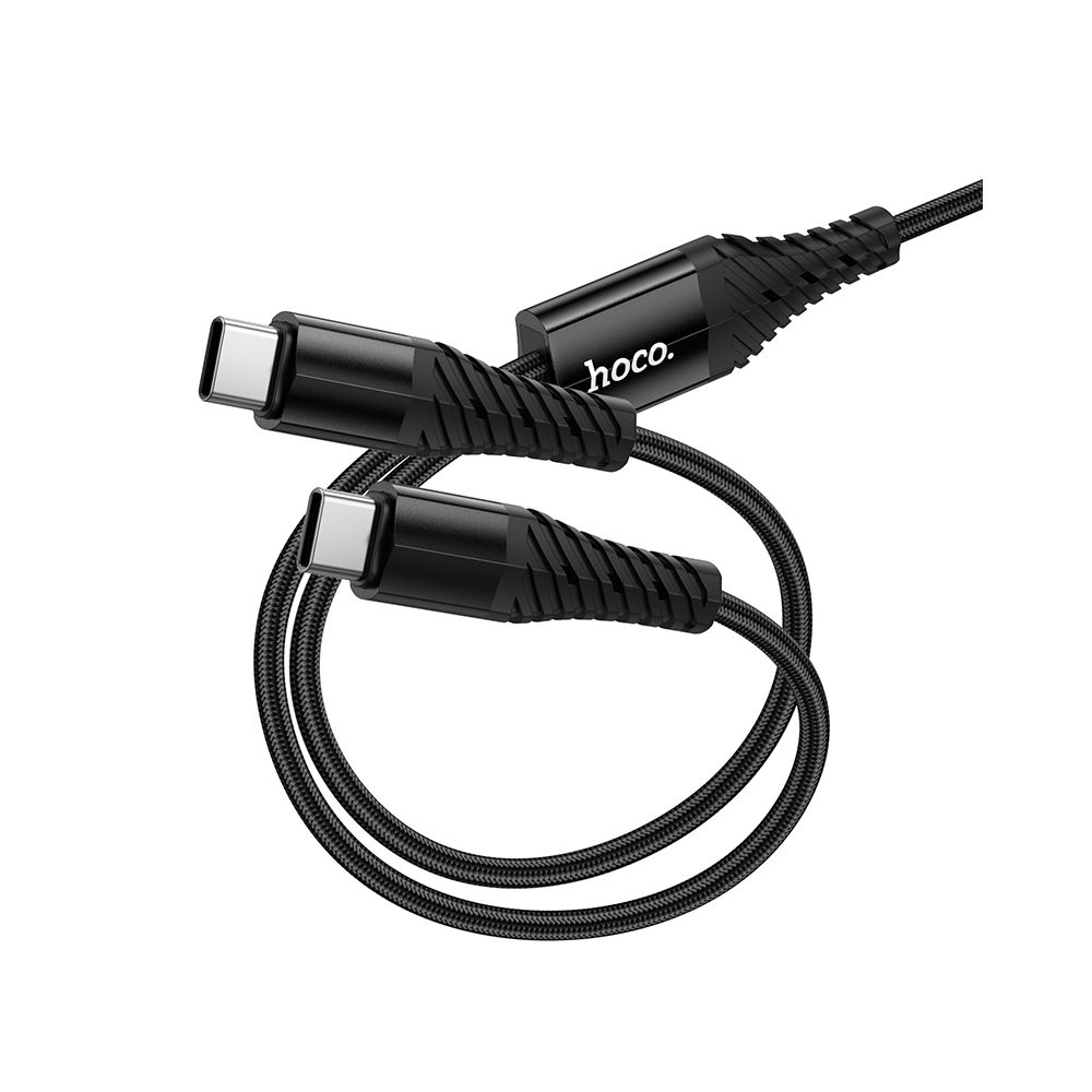 Cablu Incarcare USB-C - 2 x USB-C HOCO X123, 10W, 1m, Negru