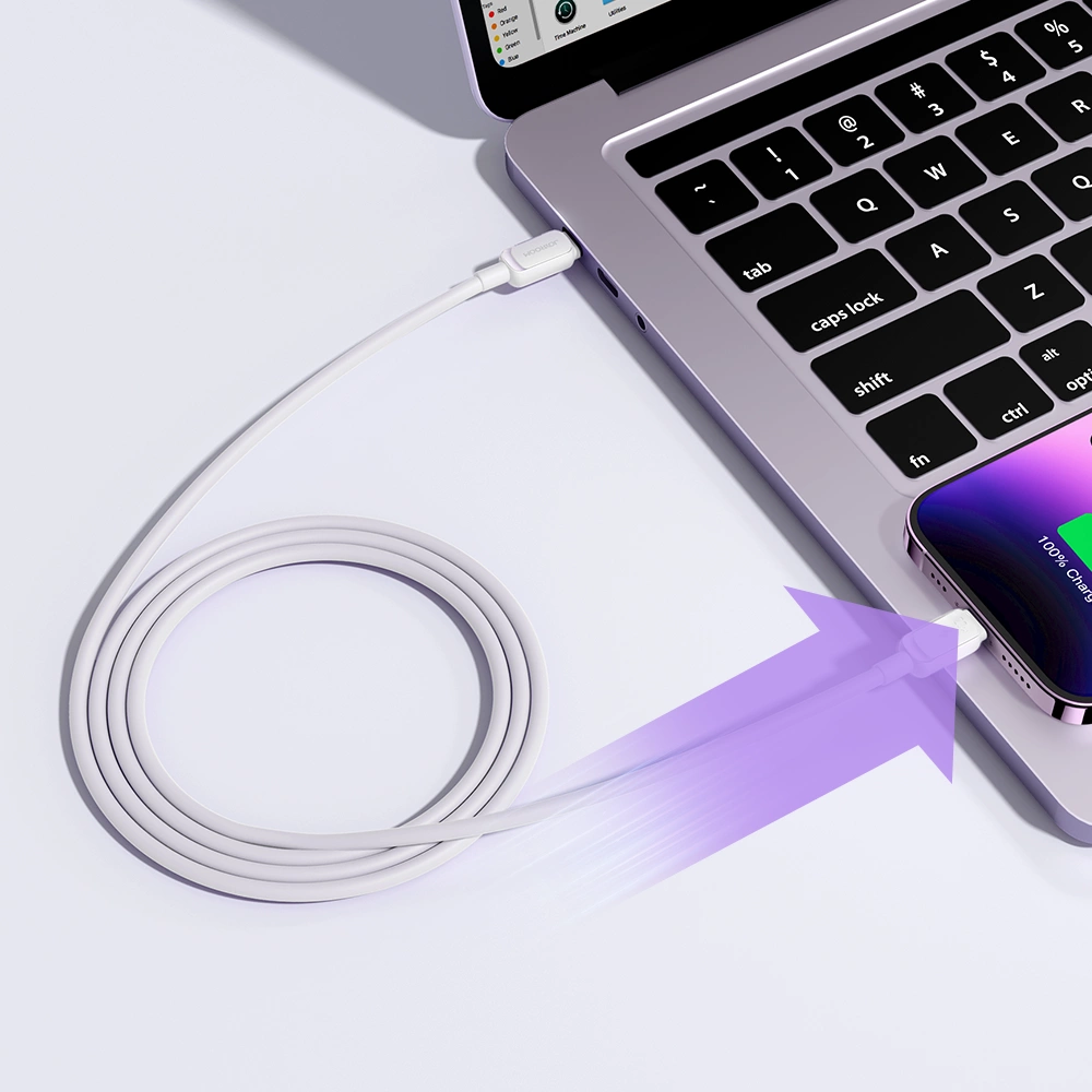 Cablu Date si Incarcare USB-C - Lightning Joyroom S-A14, 30W, 1.2m, Alb