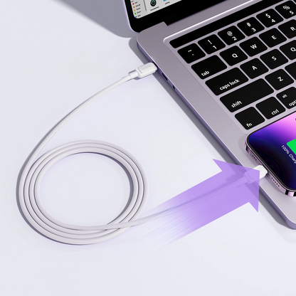 Cablu Date si Incarcare USB-C - Lightning Joyroom S-A14, 30W, 1.2m, Alb