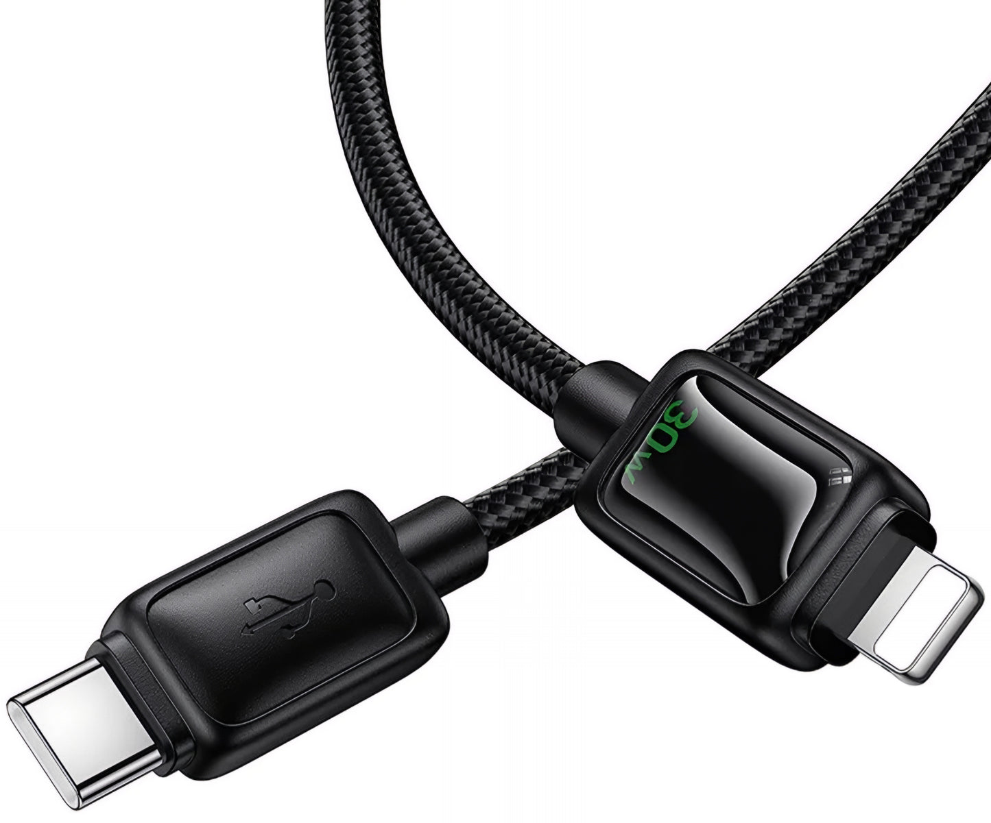Cablu Date si Incarcare USB-C - Lightning HOCO U146, 30W, 1.2m, Negru