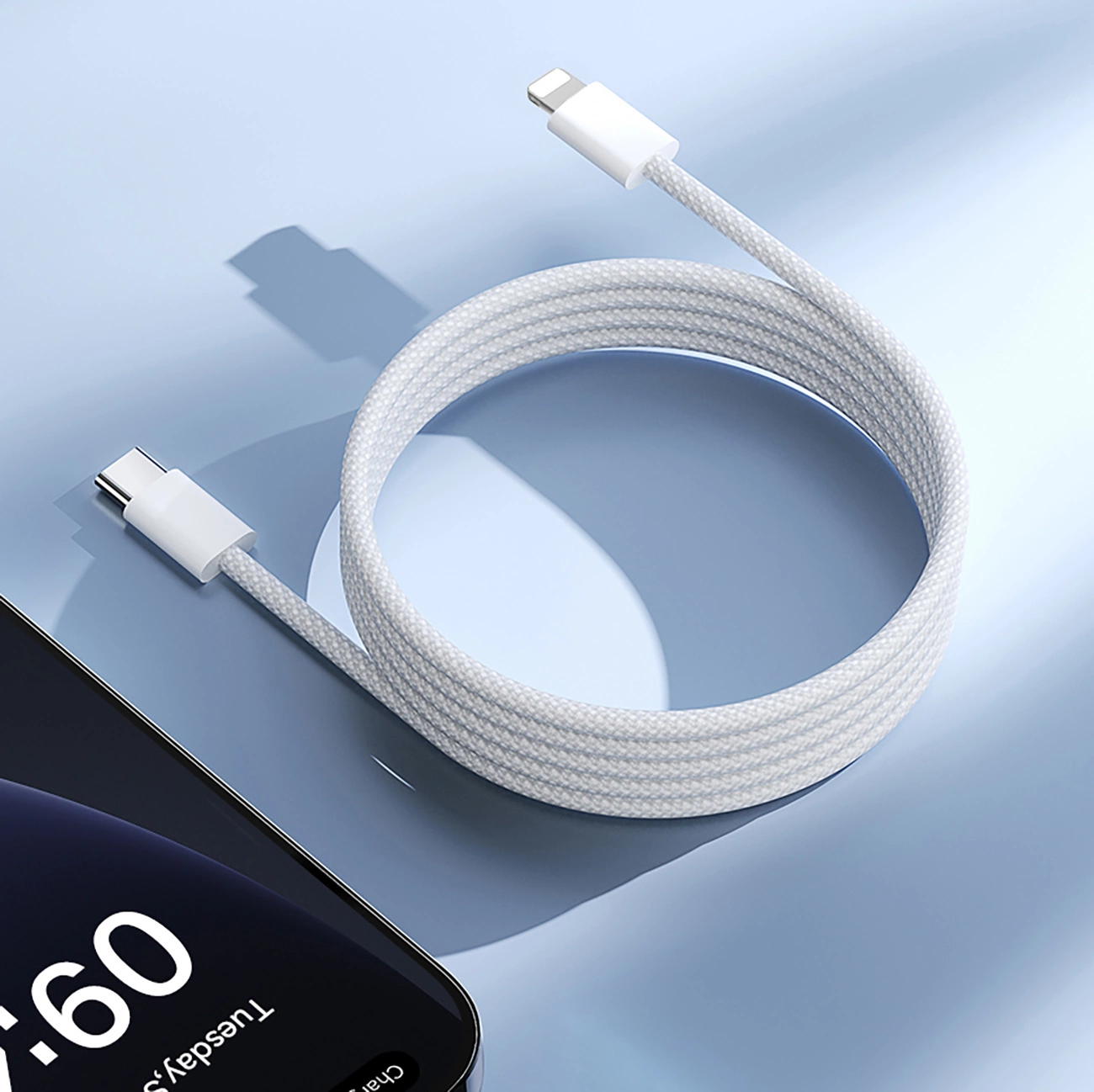 Cablu Date si Incarcare USB-C - Lightning Joyroom S-A45, 30W, 1m, Alb