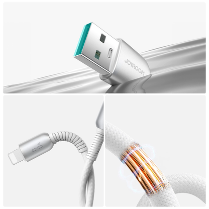 Cablu Date si Incarcare USB-A - Lightning Joyroom S-A51, 18W, 1.2m, Gri