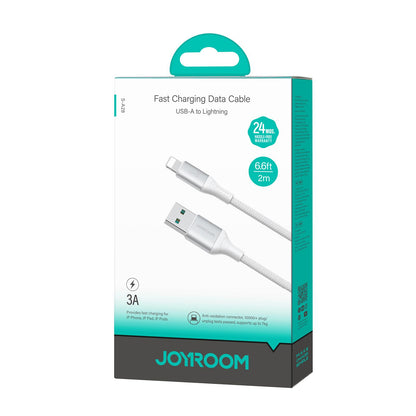 Cablu Date si Incarcare USB-A - Lightning Joyroom S-A28 Flash, 18W, 2m, Alb