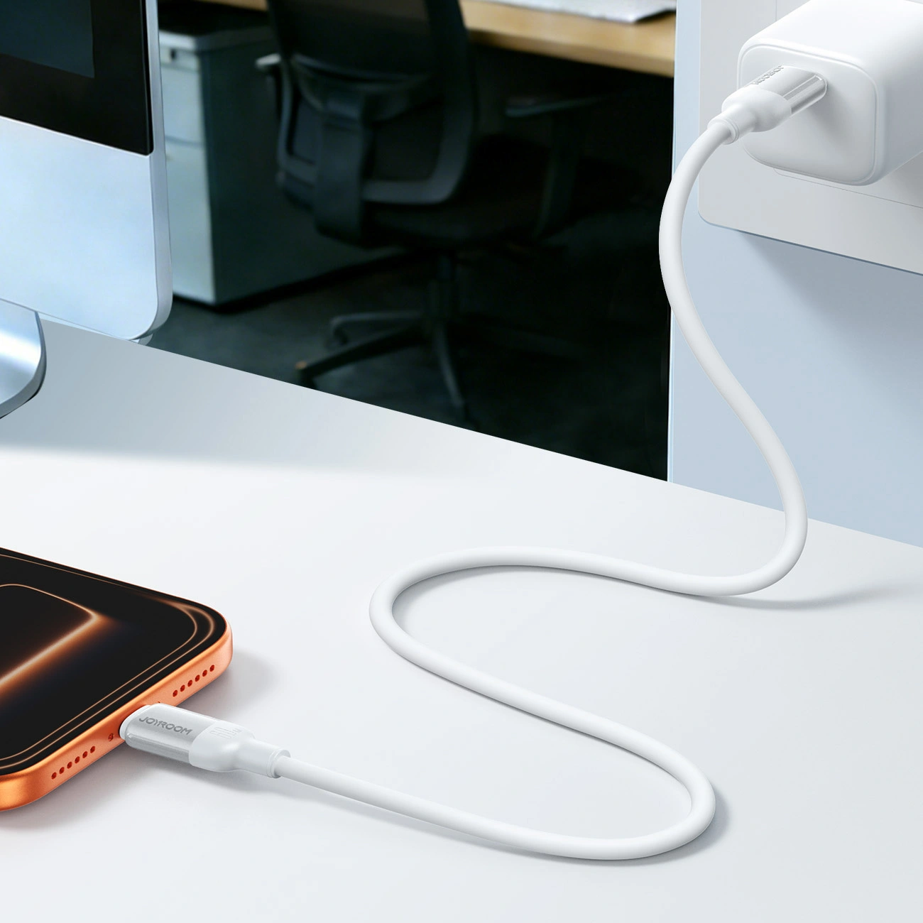 Cablu Date si Incarcare USB-C - USB-C Joyroom S-A62 Lively, 60W, 1.2m, Alb