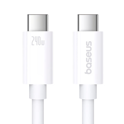 Kabel USB-C do ładowania i transmisji danych - USB-C Baseus Superior Series 2, 240 W, 1 m, biały P10365200211-02