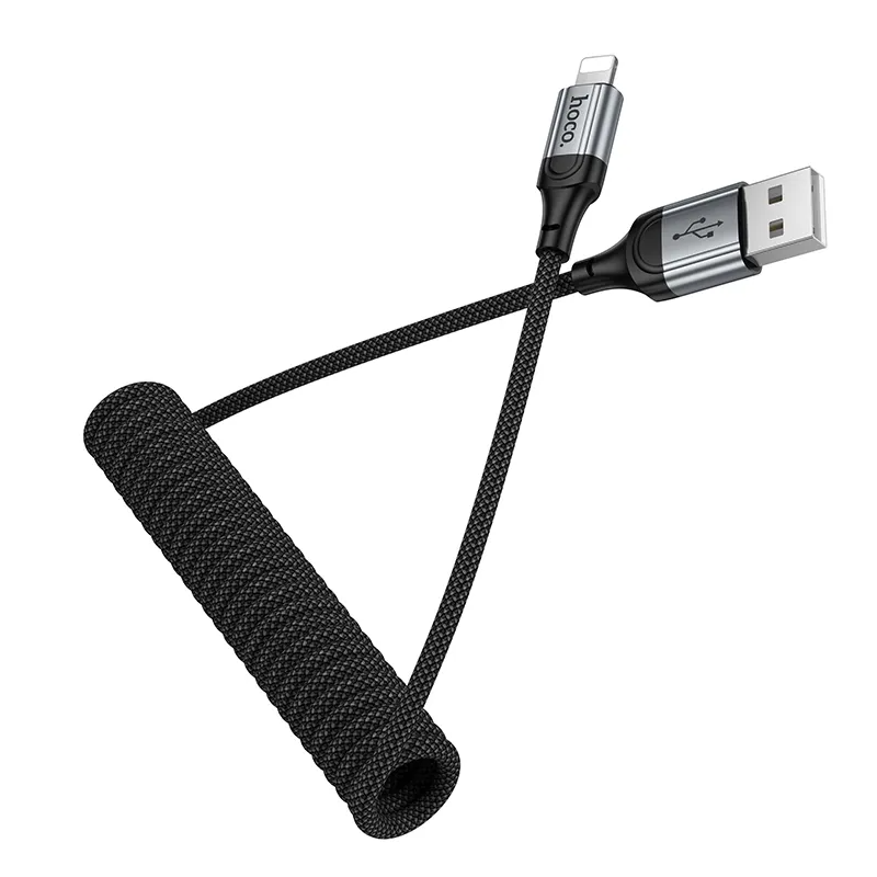 Cablu Date si Incarcare USB-A - Lightning HOCO X121, 27W, 1.5m, Negru