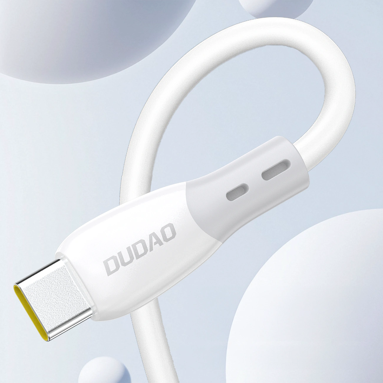 Cablu Date si Incarcare USB-A - USB-C Dudao L25ST, 100W, 1m, Alb