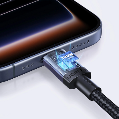 Cablu Date si Incarcare USB-C - USB-C UGREEN, 100W, 2m, Negru