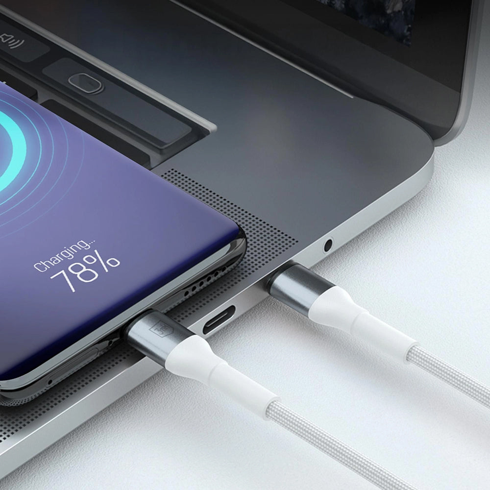 Cablu Date si Incarcare USB-A - Lightning 3MK Hyper N, 12W, 2m, Alb