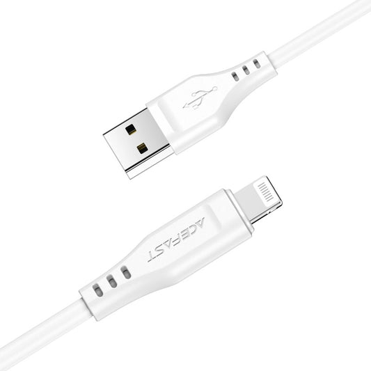 Cablu Date si Incarcare USB-A - Lightning Acefast C3-02, 18W, 1.2m, Alb