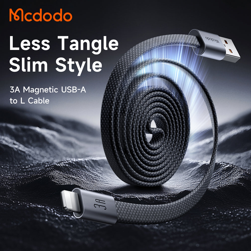 Cablu Date si Incarcare USB-A - Lightning McDodo CA-1160, 18W, 1m, Negru