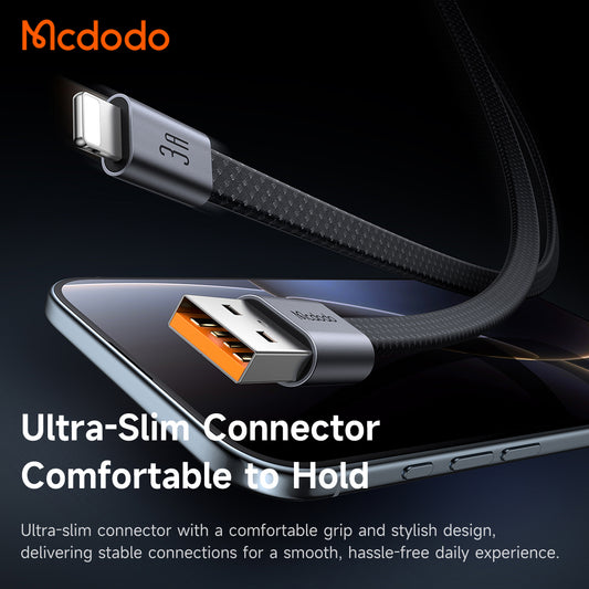 Cablu Date si Incarcare USB-A - Lightning McDodo CA-1160, 18W, 1m, Negru