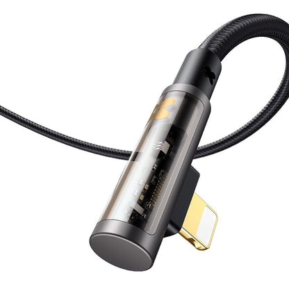 Cablu Date si Incarcare USB-A - Lightning McDodo CA-3510 Angled, 18W, 1.2m, Negru