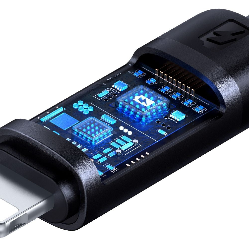 Cablu Date si Incarcare USB-A - Lightning McDodo CA-5000 Bat Display, 18W, 1.2m, Negru