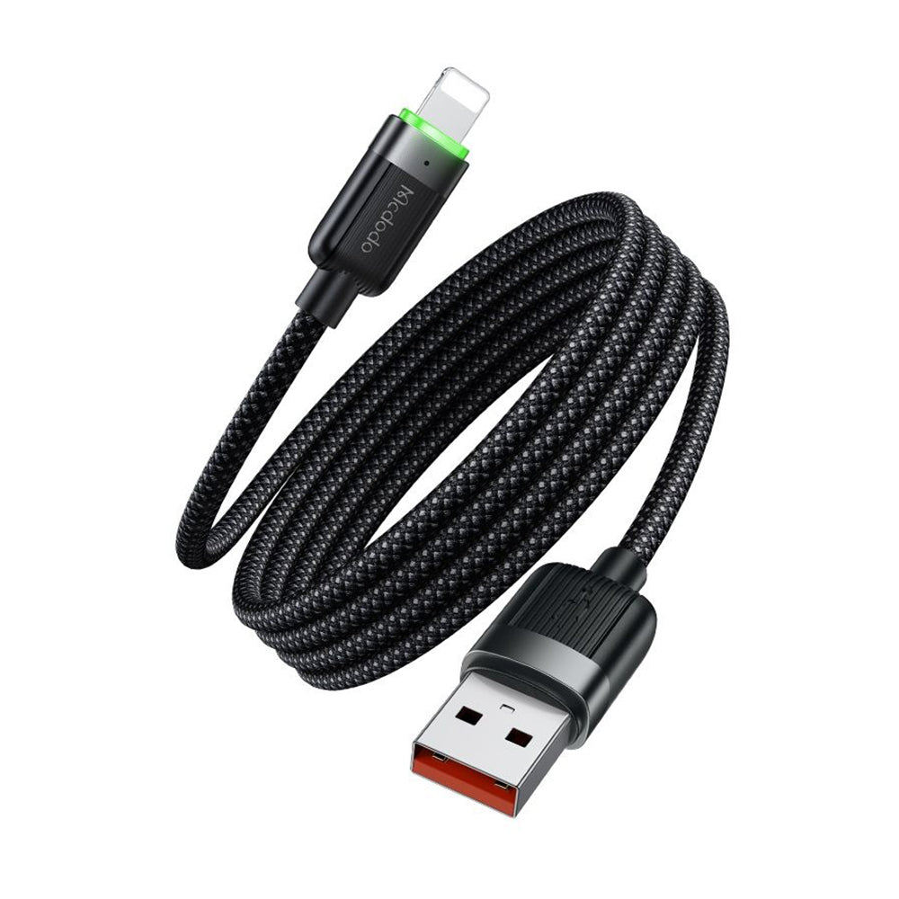 Cablu Date si Incarcare USB-A - Lightning McDodo CA-6000 Self Winding, 18W, 1.2m, Negru