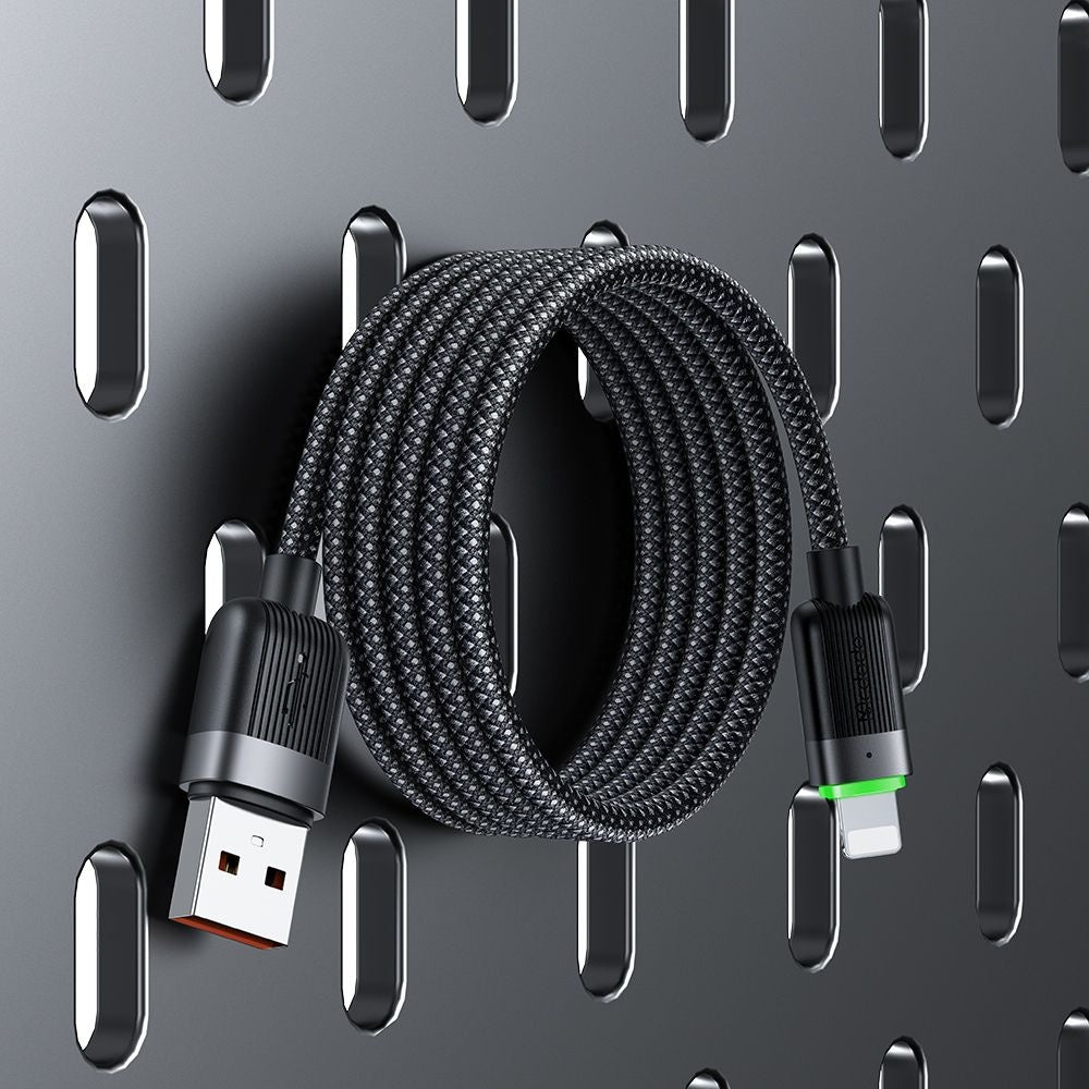 Cablu Date si Incarcare USB-A - Lightning McDodo CA-6000 Self Winding, 18W, 1.2m, Negru