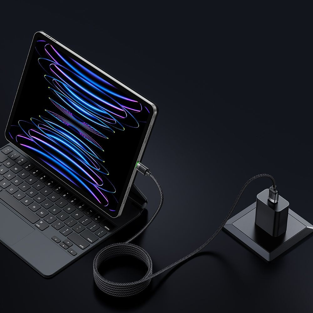 Cablu Date si Incarcare USB-A - Lightning McDodo CA-6000 Self Winding, 18W, 1.2m, Negru