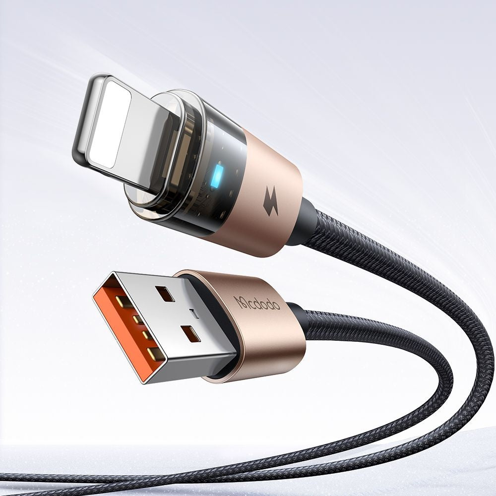 Cablu Date si Incarcare USB-A - Lightning McDodo CA-6911, 18W, 1.2m, Auriu