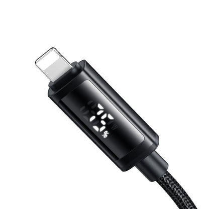 Cablu Date si Incarcare USB-A - Lightning McDodo CA-7970 Display, 18W, 1.2m, Negru