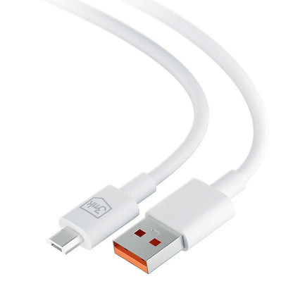 Cablu Date si Incarcare USB-A - microUSB 3MK Hyper, 18W, 1.2m, Alb