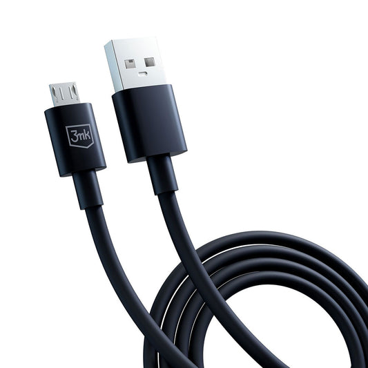 Cablu Date si Incarcare USB-A - microUSB 3MK Hyper, 18W, 1.2m, Negru