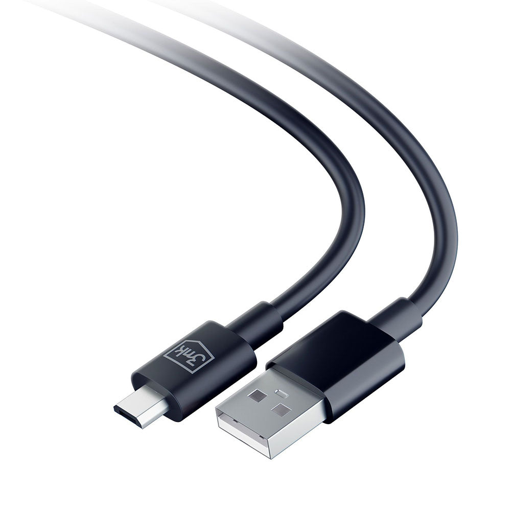 Cablu Date si Incarcare USB-A - microUSB 3MK Hyper, 18W, 1.2m, Negru