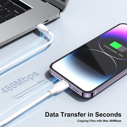 Cablu Date si Incarcare USB-A - microUSB Lito LD03V, 18W, 1m, Alb