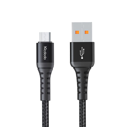 Cablu Date si Incarcare USB-A - microUSB McDodo CA-2281, 18W, 1m, Negru