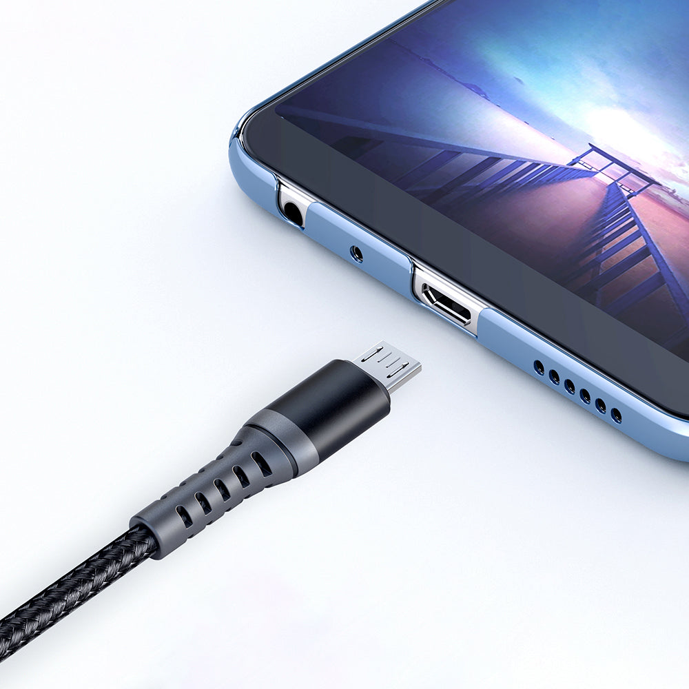 Cablu Date si Incarcare USB-A - microUSB McDodo CA-2281, 18W, 1m, Negru