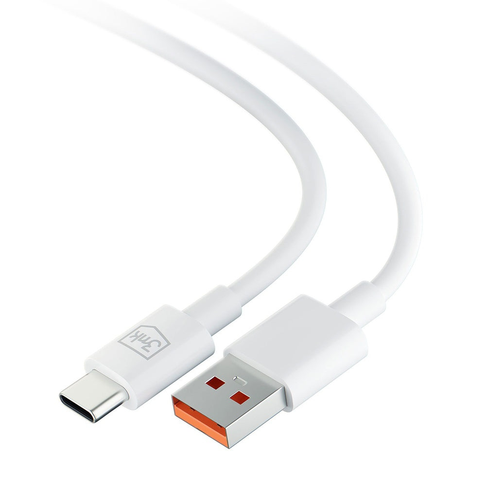 Cablu Date si Incarcare USB-A - USB-C 3MK Hyper, 60W, 1.2m, Alb