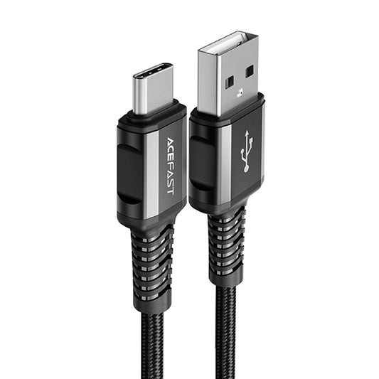 Cablu Date si Incarcare USB-A - USB-C Acefast C1-04, 18W, 1.2m, Negru
