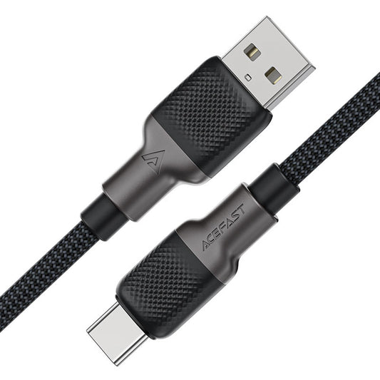 Cablu Date si Incarcare USB-A - USB-C Acefast C10-04, 18W, 1.2m, Negru
