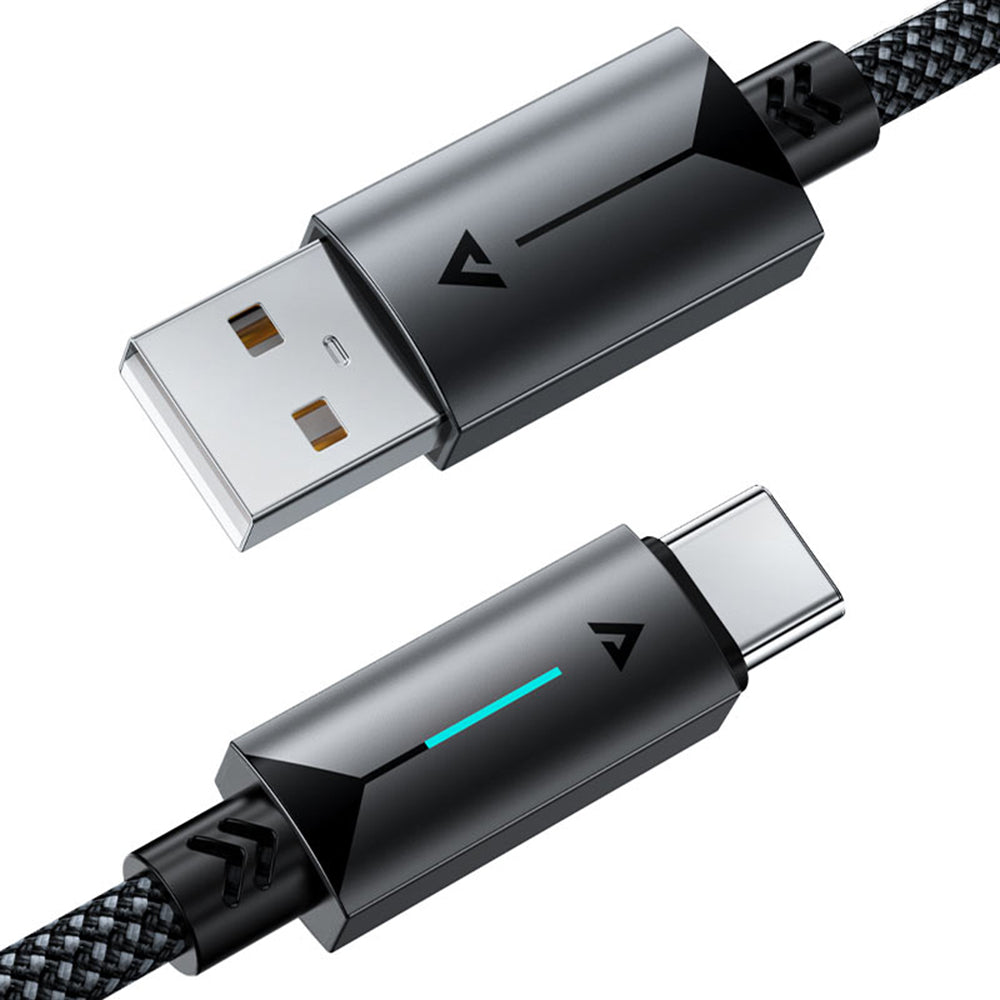 Cablu Date si Incarcare USB-A - USB-C Acefast C19-04, 18W, 1.2m, Negru