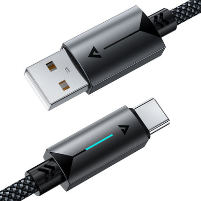Cablu Date si Incarcare USB-A - USB-C Acefast C19-04, 18W, 1.2m, Negru