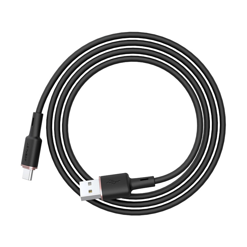 Cablu Date si Incarcare USB-A - USB-C Acefast C2-04, 18W, 1.2m, Negru