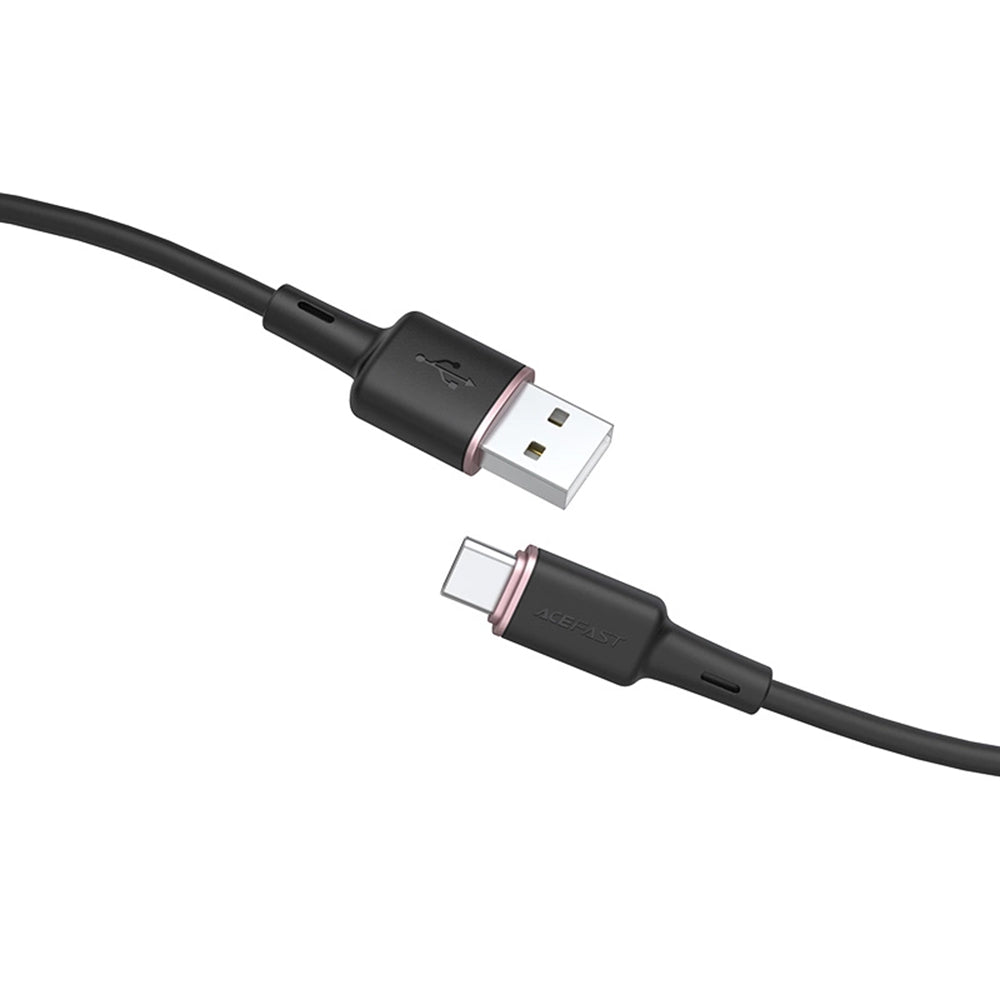 Cablu Date si Incarcare USB-A - USB-C Acefast C2-04, 18W, 1.2m, Negru